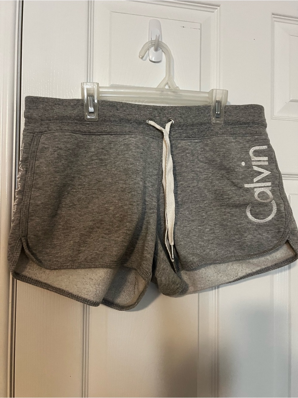 Calvin Klein Performance Gray Drawstring Athletic Shorts